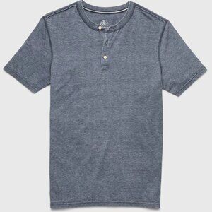 Surfside Supply Navy Burnout Dyed Soft Knit Henley